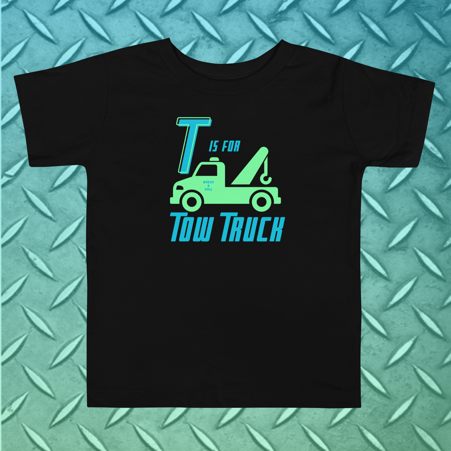 T is for Tow Truck Toddler Short Sleeve Tee
