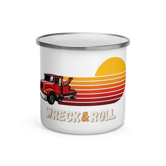 Sunset Wrecker Enamel Mug