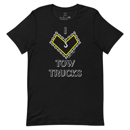 I Heart Tow Trucks Unisex t-shirt