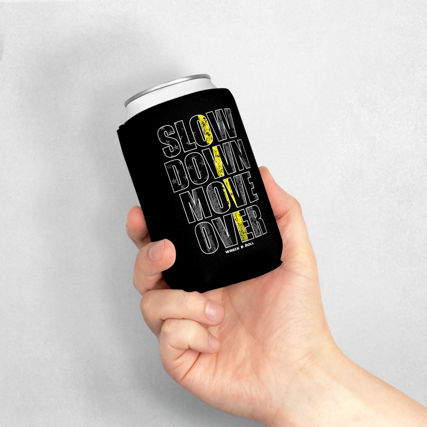 Slow Down Move Over Can Cooler Sleeve