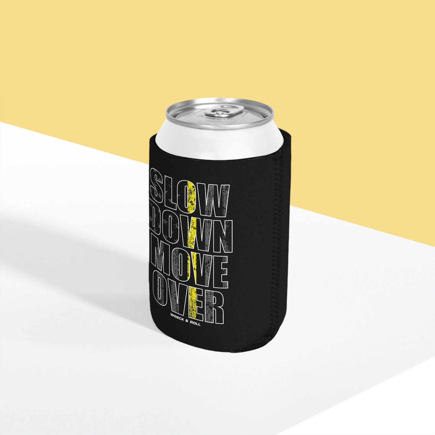 Slow Down Move Over Can Cooler Sleeve