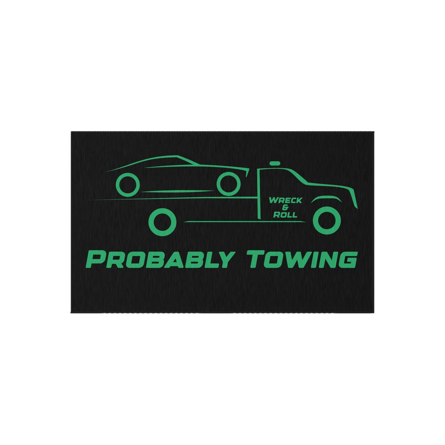 Probably Towing Flatbed Outdoor Rug