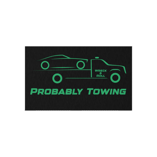 Probably Towing Flatbed Outdoor Rug