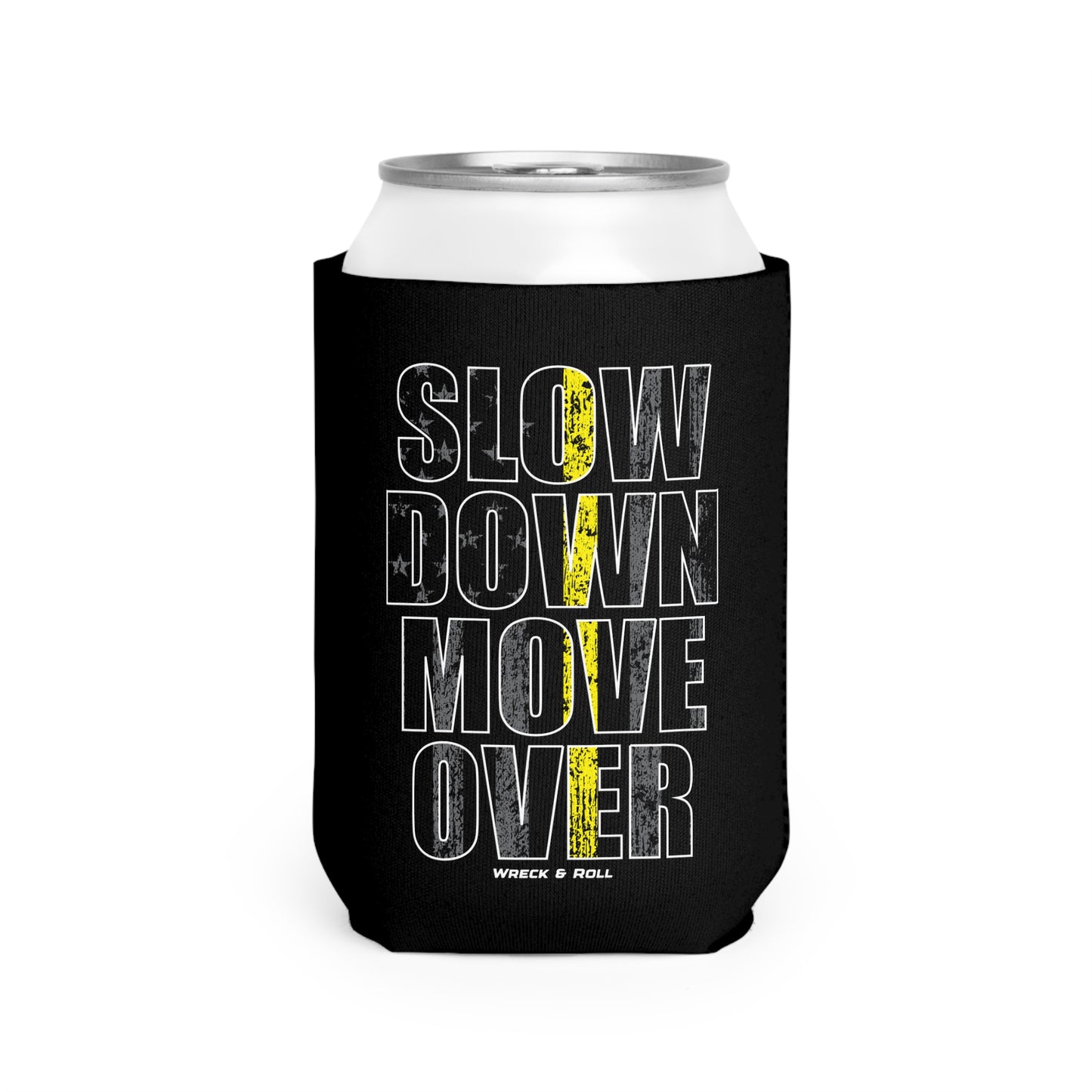 Slow Down Move Over Can Cooler Sleeve