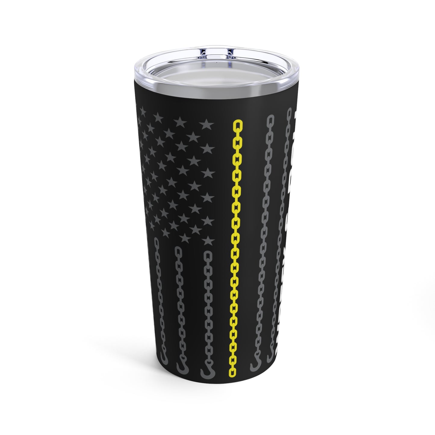 Slow Down Move Over Chain Flag Tumbler 20oz