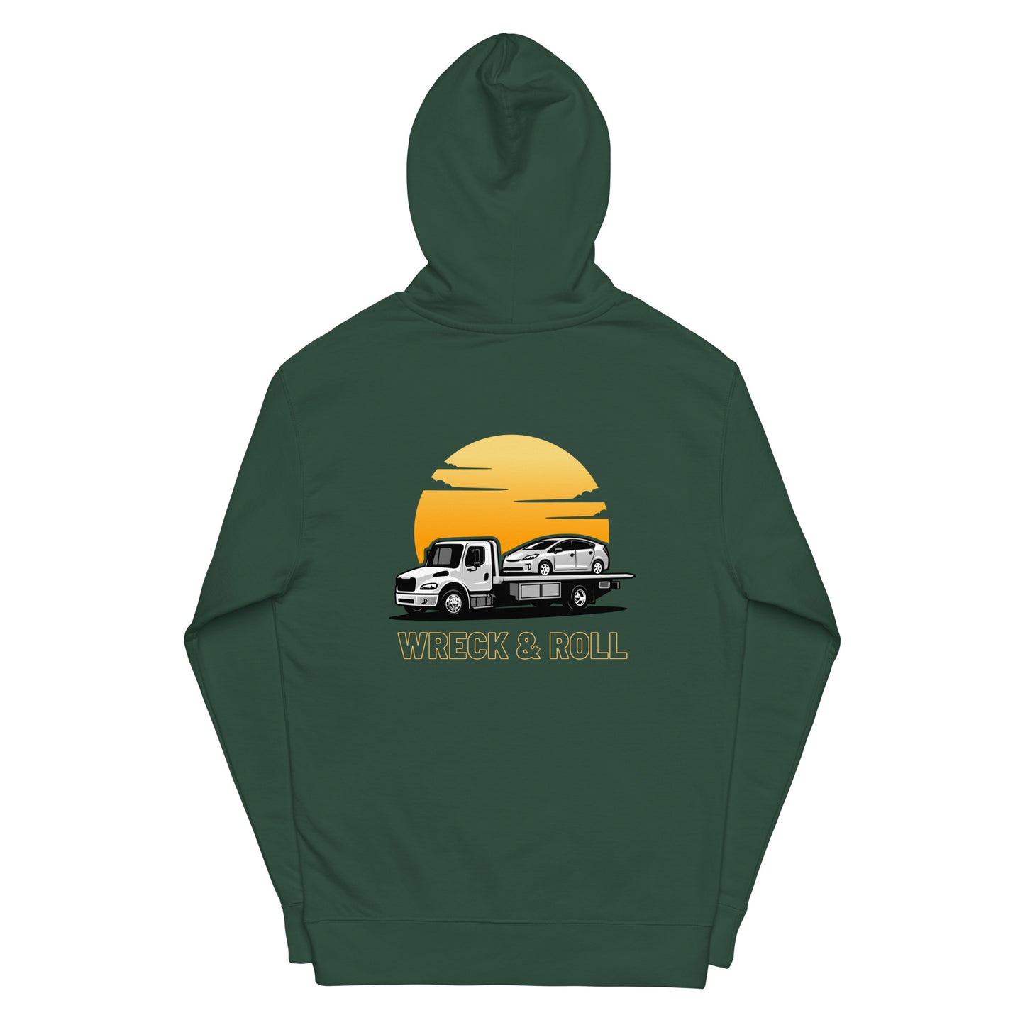 Yellow Sky Flatbed Tow Unisex midweight hoodie