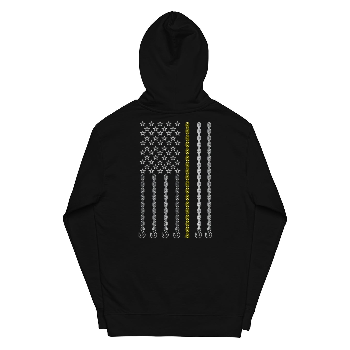 Slow Down Move Over Chain Flag Unisex midweight hoodie